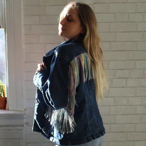 CHEAPER ON ETSY Rhinestone Fringe Jacket